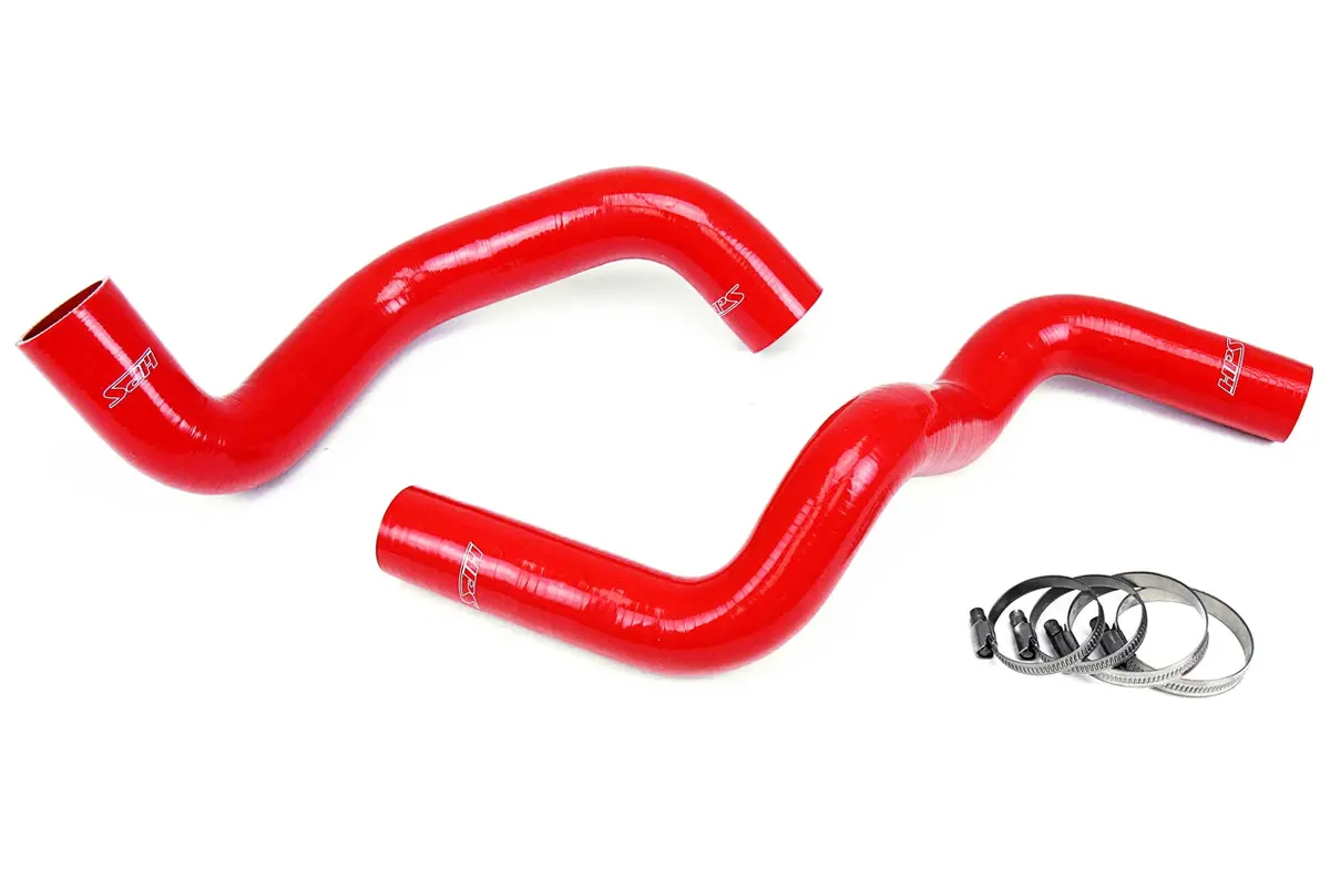 Hps Performance High Temp Reinforced Silicone Radiator Coolant Hose Kit, Red, 57-1210-Red 1