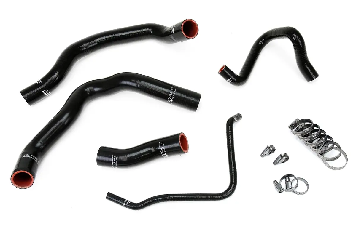 Hps Performance High Temp Reinforced Silicone Radiator Coolant Hose Kit, Black, 57-1211-Blk 1