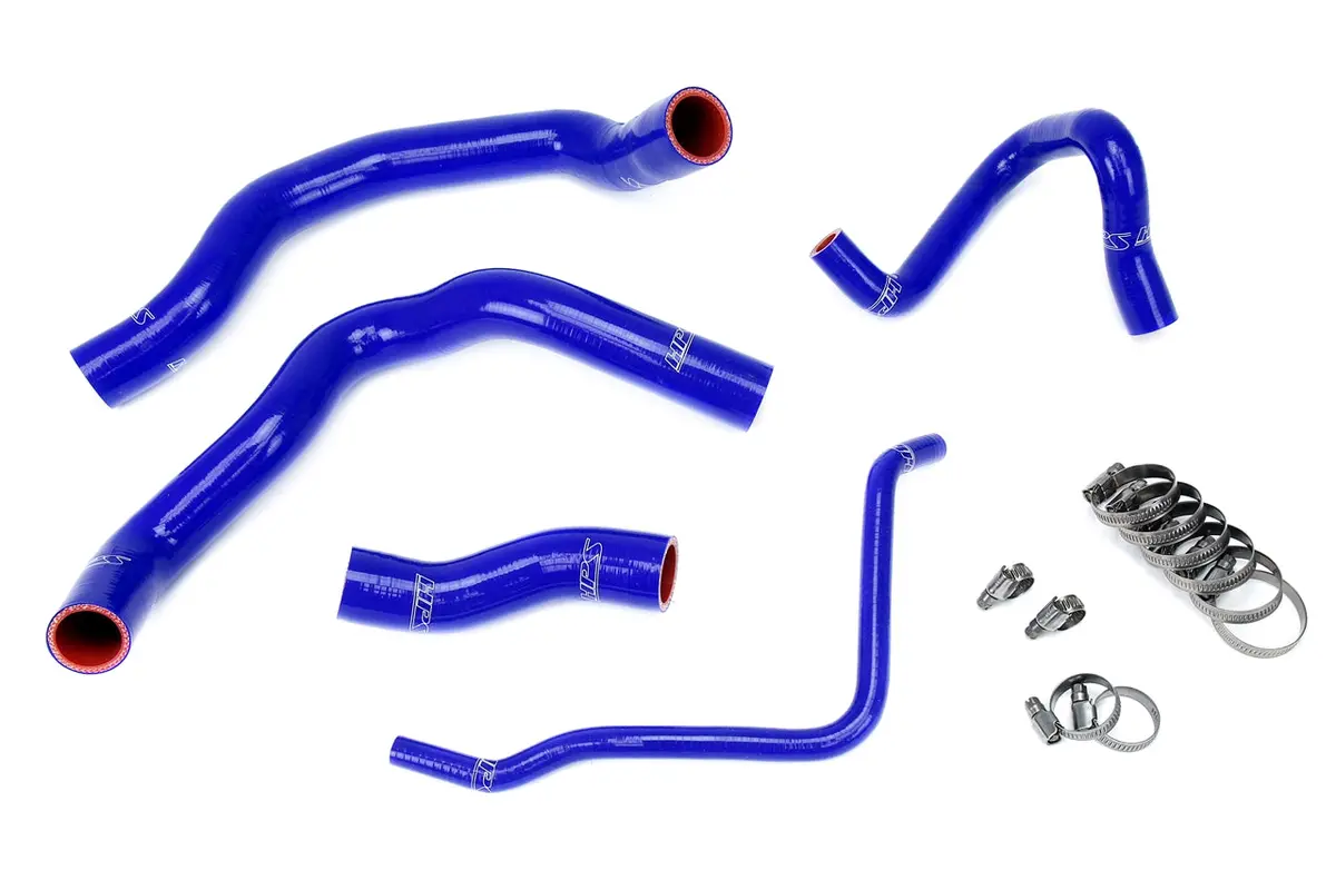 Hps Performance High Temp Reinforced Silicone Radiator Coolant Hose Kit, Blue, 57-1211-Blue 1