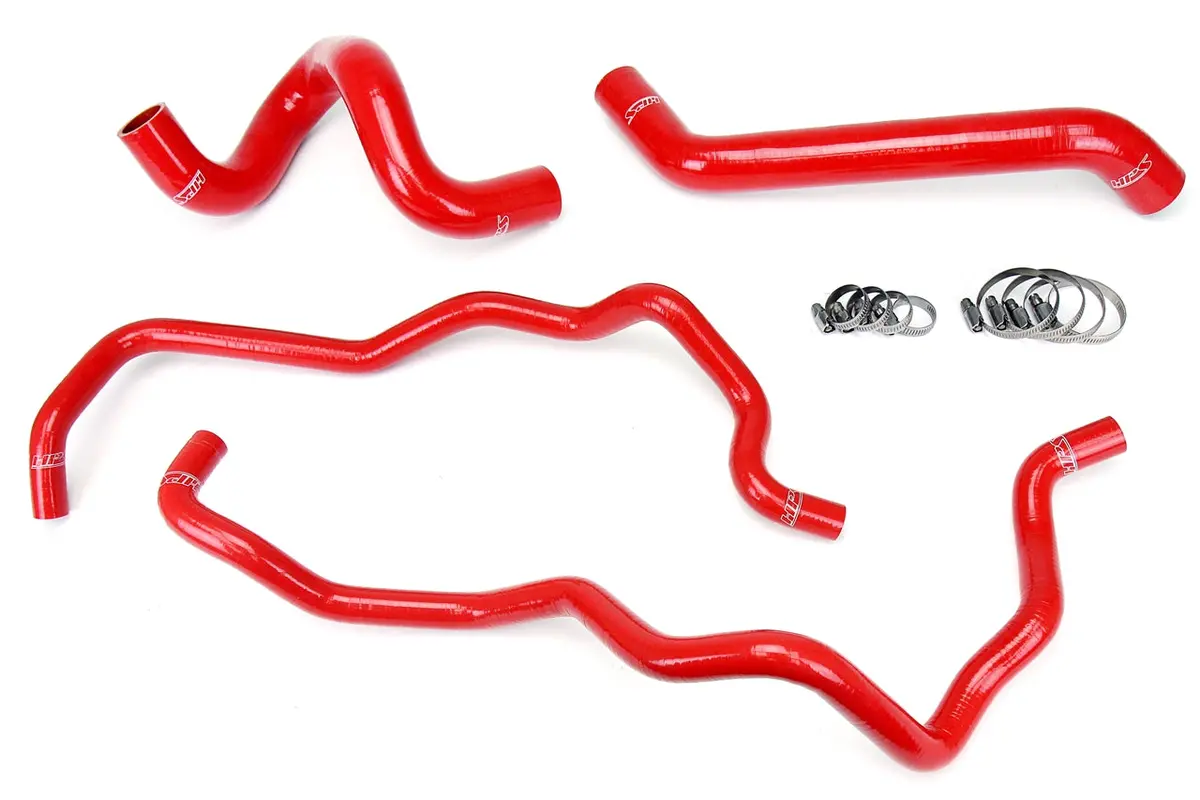 Hps Performance High Temp Reinforced Silicone Radiator And Heater Coolant Hose Kit, Red, 57-1220-Red 1