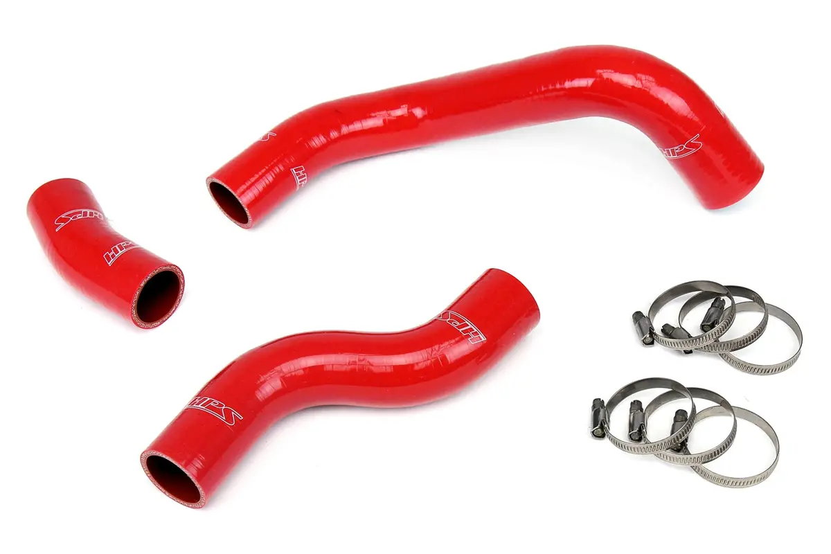 Hps Performance High Temp Reinforced Silicone Radiator Coolant Hose Kit, Red, 57-1226-Red 1
