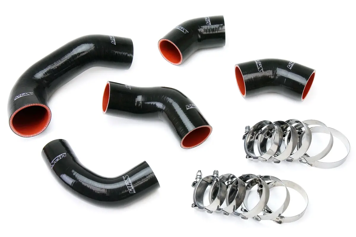 Hps Performance High Temp Reinforced Silicone Intercooler Hose Boots Kit, Black, 57-1227-Blk 1