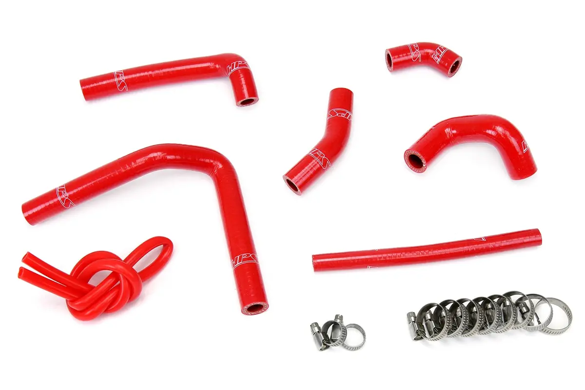 Hps Performance High Temp Reinforced Silicone Radiator Coolant Hose Kit, Red, 57-1233-Red 1