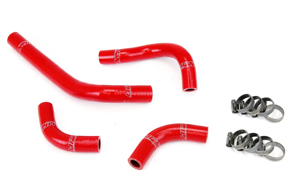 Hps Performance High Temp Reinforced Silicone Radiator Coolant Hose Kit, Red, 57-1234-Red 1