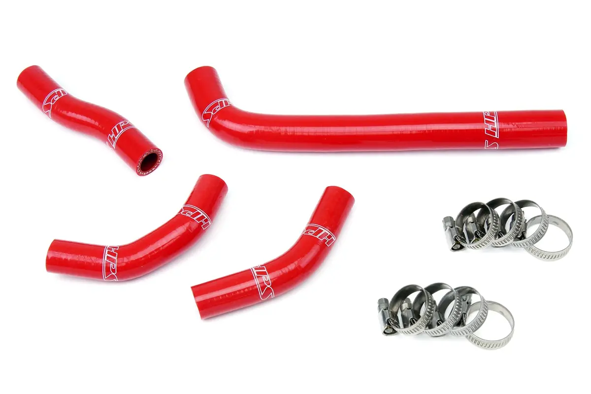 Hps Performance High Temp Reinforced Silicone Radiator Coolant Hose Kit, Red, 57-1235-Red 1