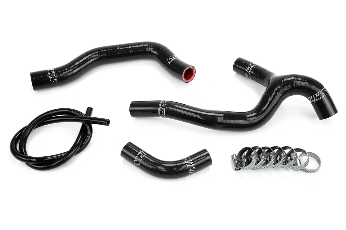 Hps Performance High Temp Reinforced Silicone Radiator Coolant Hose Kit, Black, 57-1237-Blk 1