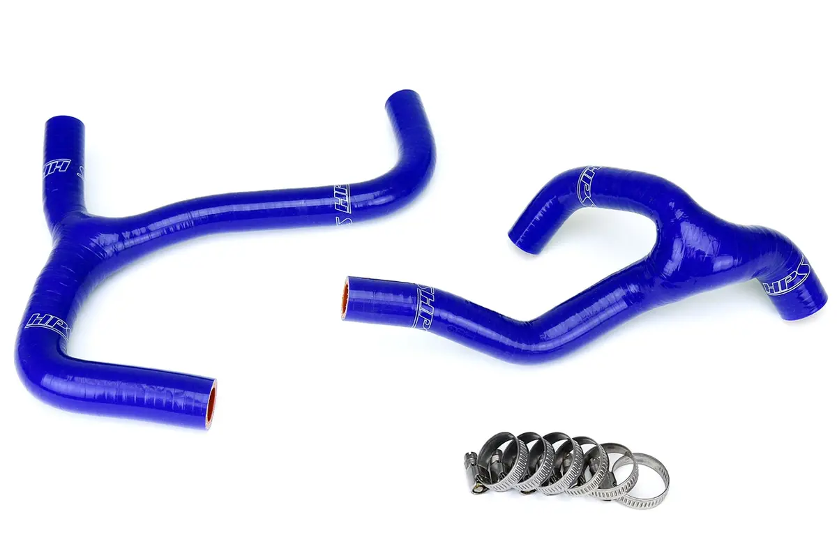 Hps Performance High Temp Reinforced Silicone Radiator Coolant Hose Kit, Blue, 57-1238-Blue 1