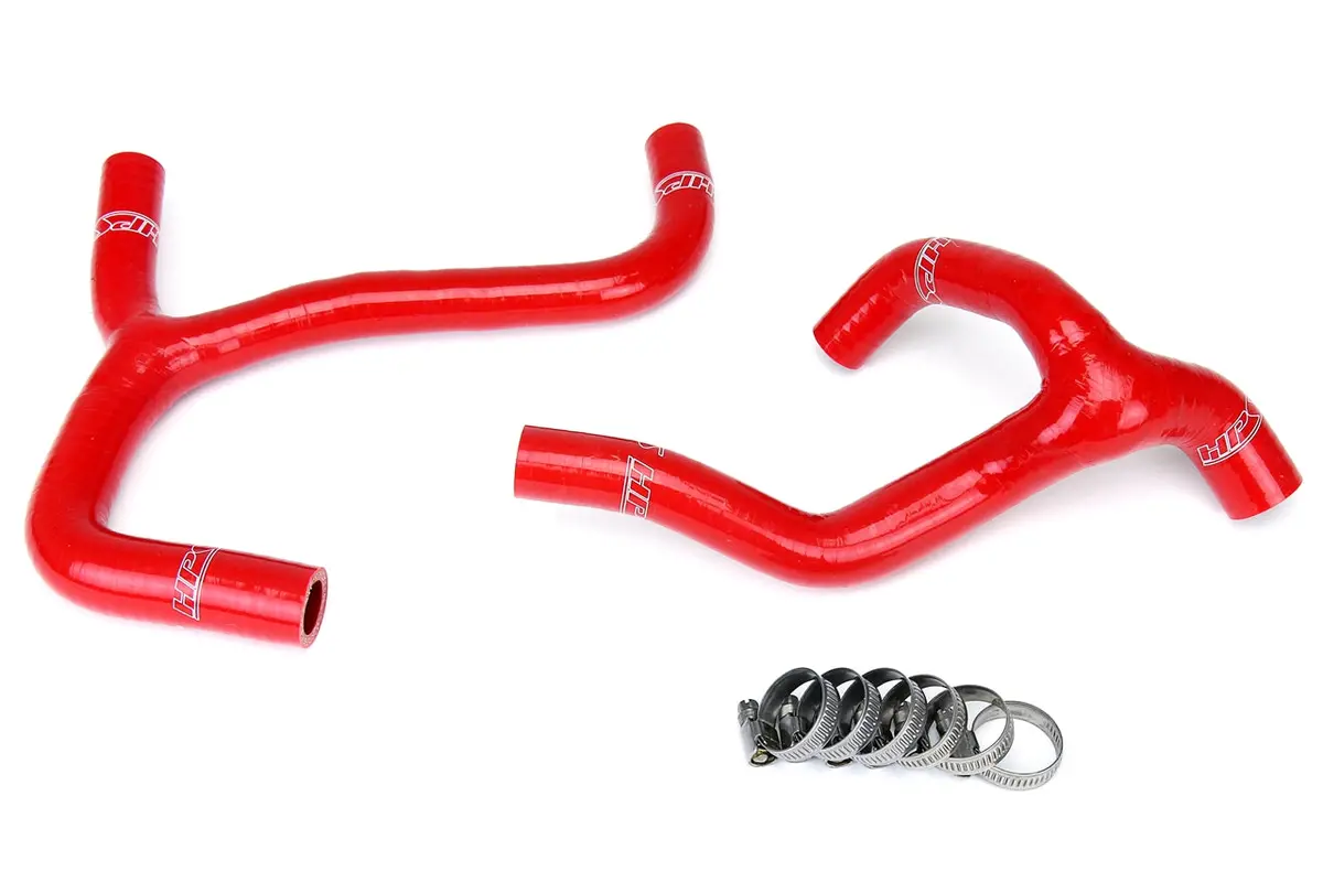 Hps Performance High Temp Reinforced Silicone Radiator Coolant Hose Kit, Red, 57-1238-Red 1