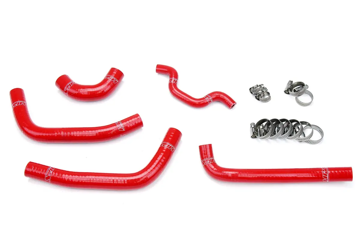 Hps Performance High Temp Reinforced Silicone Radiator Coolant Hose Kit, Red, 57-1240-Red 1