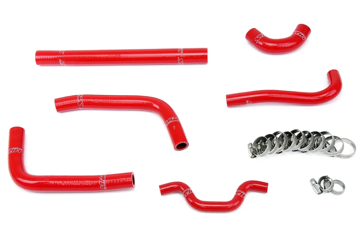 Hps Performance High Temp Reinforced Silicone Radiator Coolant Hose Kit, Red, 57-1241-Red 1