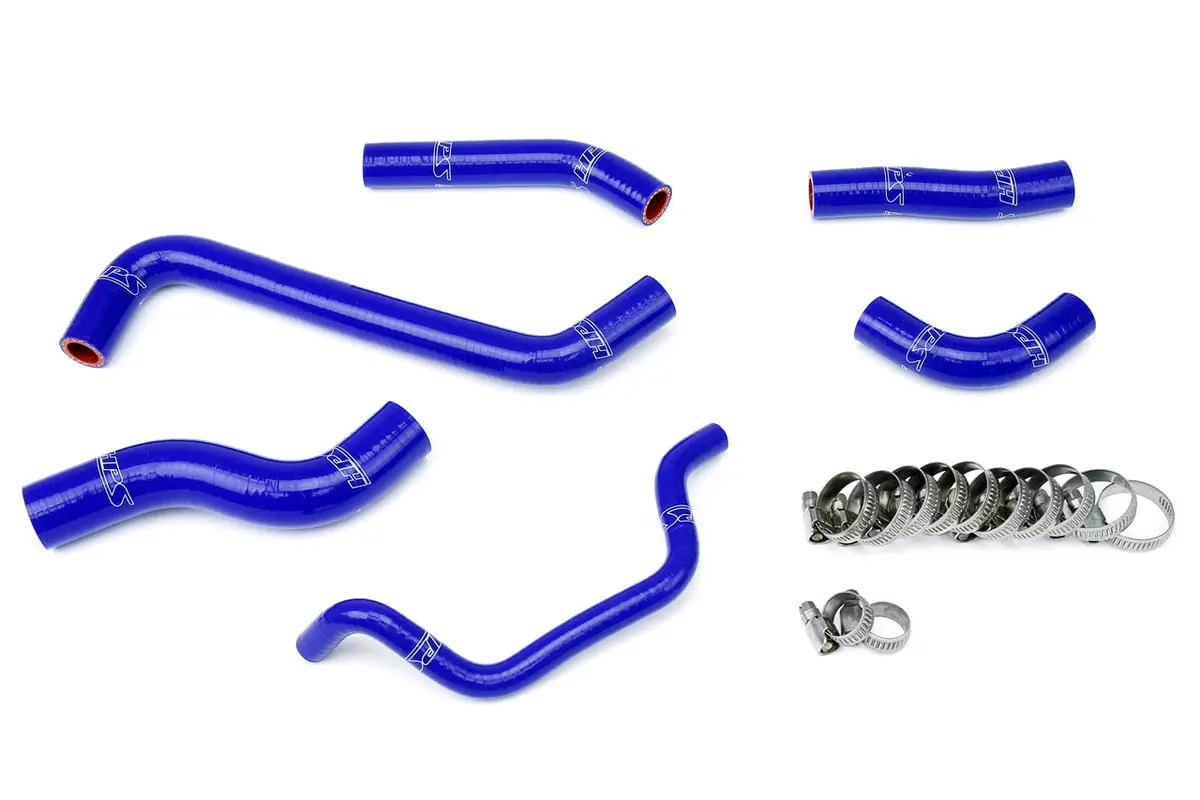 Hps Performance High Temp Reinforced Silicone Radiator Coolant Hose Kit, Blue, 57-1242-Blue 1