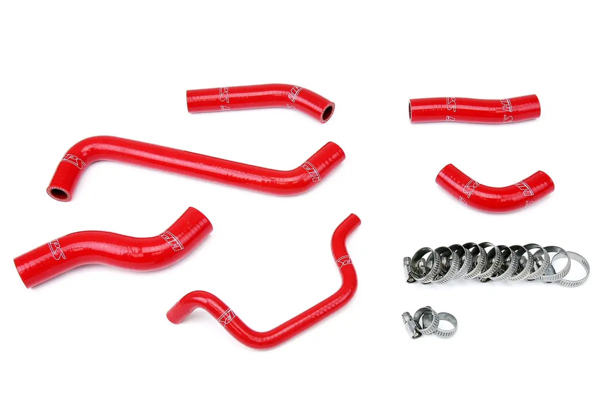 Hps Performance High Temp Reinforced Silicone Radiator Coolant Hose Kit, Red, 57-1242-Red 1