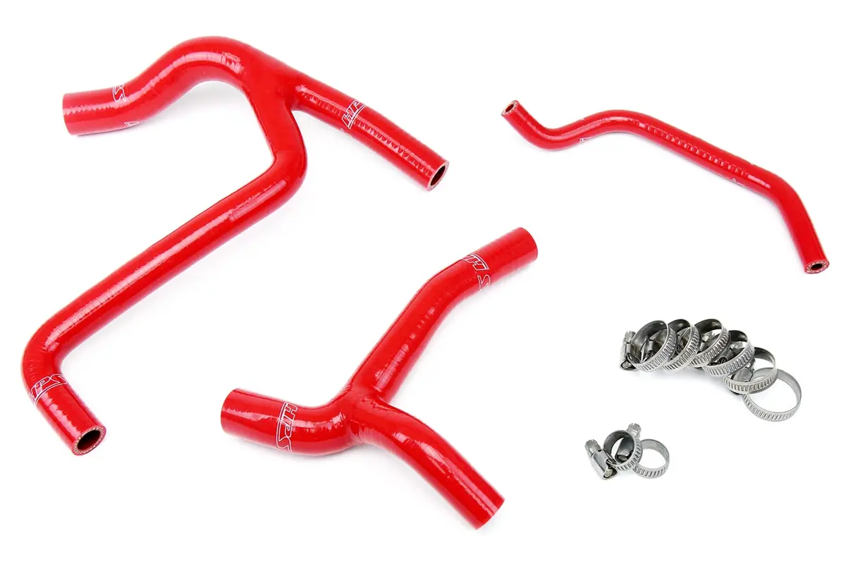 Hps Performance High Temp Reinforced Silicone Radiator Coolant Hose Kit, Red, 57-1243-Red 1