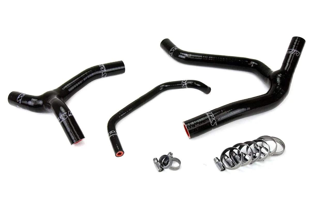 Hps Performance High Temp Reinforced Silicone Radiator Coolant Hose Kit, Black, 57-1244-Blk 1