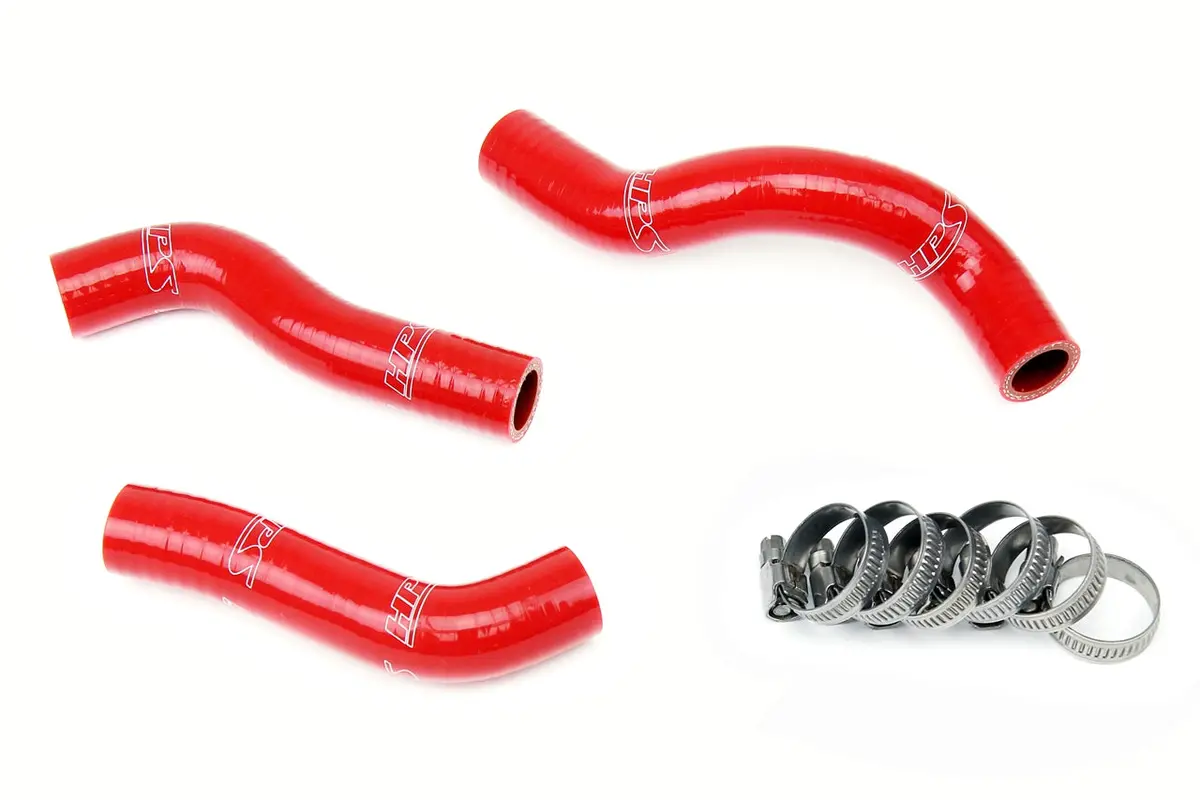 Hps Performance High Temp Reinforced Silicone Radiator Coolant Hose Kit, Red, 57-1249-Red 1