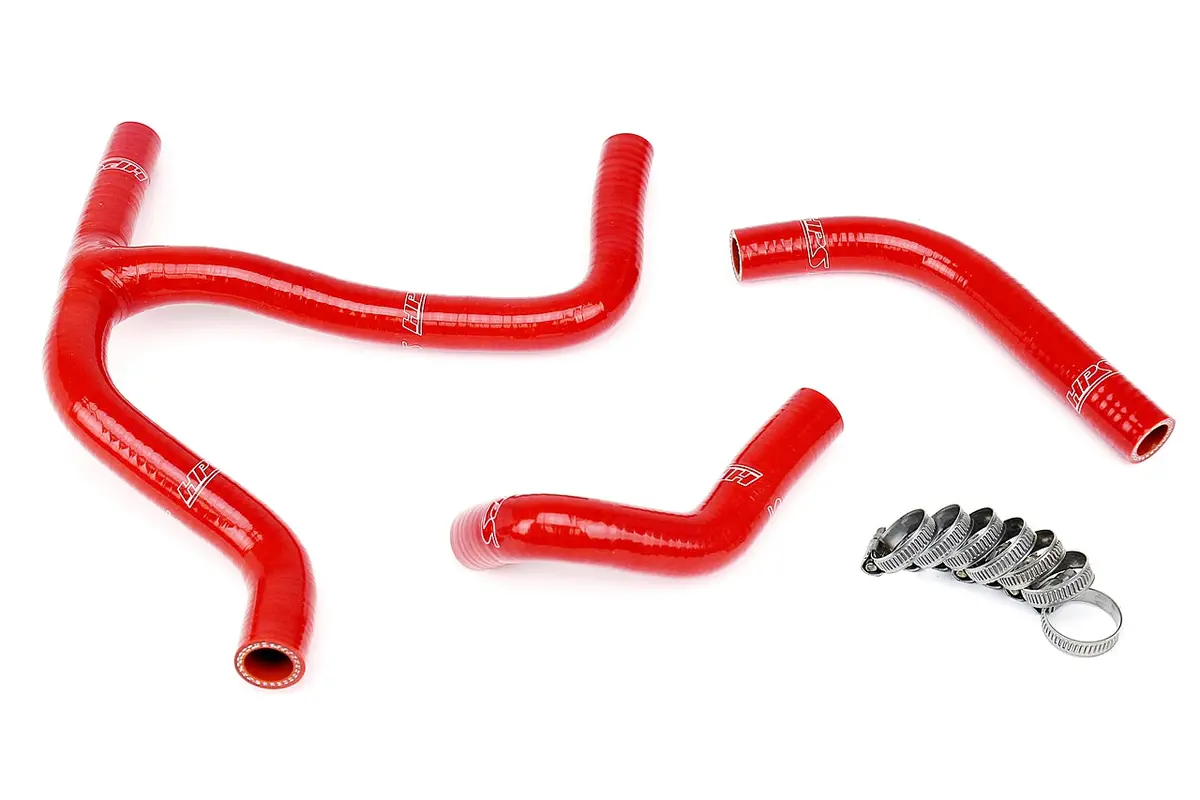 Hps Performance High Temp Reinforced Silicone Radiator Coolant Hose Kit, Red, 57-1255-Red 1
