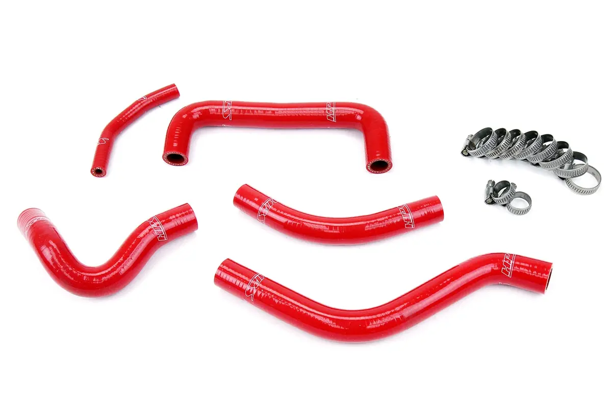 Hps Performance High Temp Reinforced Silicone Radiator Coolant Hose Kit, Red, 57-1258-Red 1