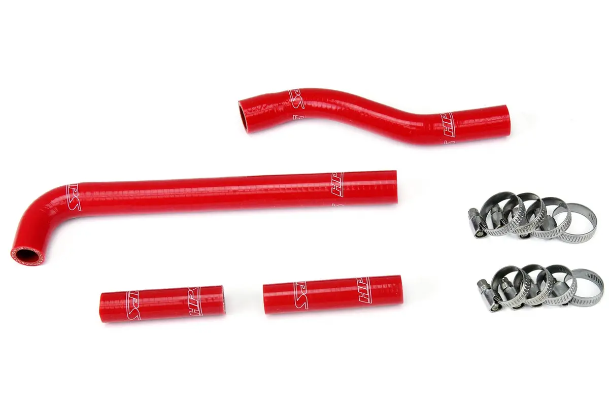 Hps Performance High Temp Reinforced Silicone Radiator Coolant Hose Kit, Red, 57-1259-Red 1