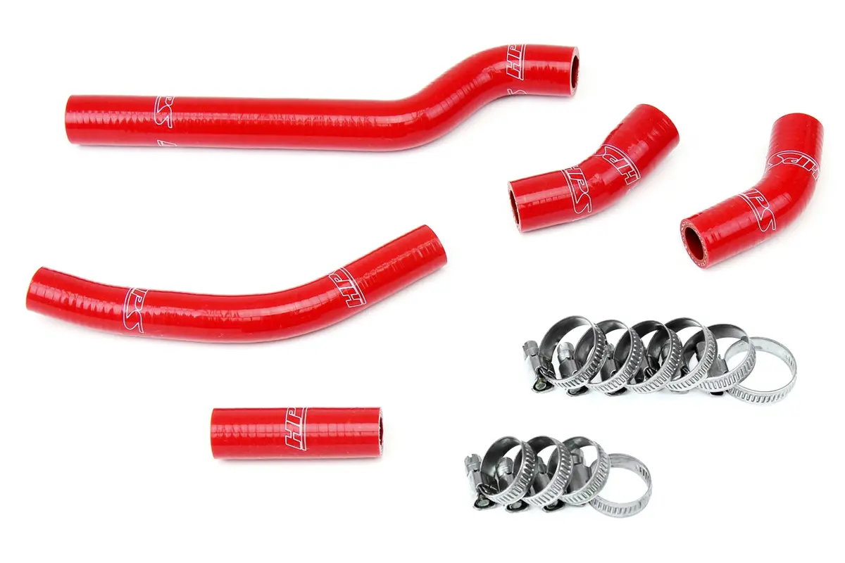Hps Performance High Temp Reinforced Silicone Radiator Coolant Hose Kit, Red, 57-1260-Red 1