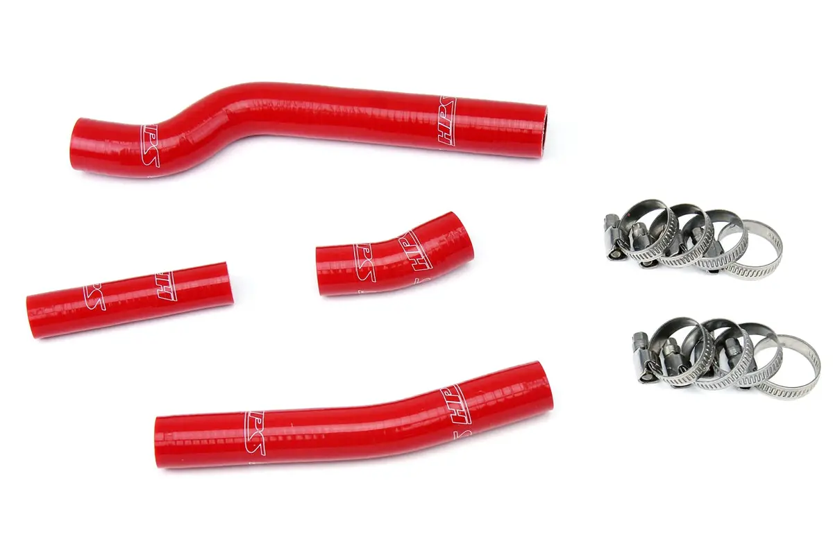 Hps Performance High Temp Reinforced Silicone Radiator Coolant Hose Kit, Red, 57-1262-Red 1