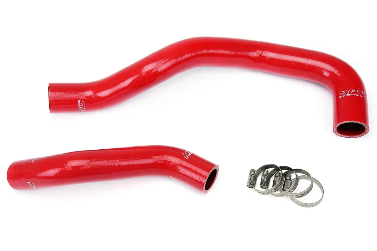 Hps Performance High Temp Reinforced Silicone Radiator And Heater Coolant Hose Kit, Red, 57-1271-Red 1