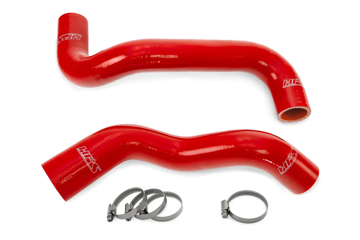 Hps Performance High Temp Reinforced Silicone Radiator Coolant Hose Kit, Red, 57-1276R-Red 1
