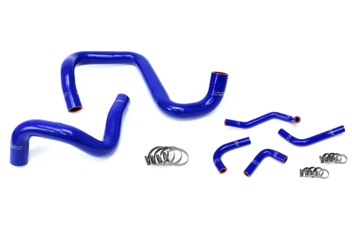 Hps Performance High Temp Reinforced Silicone Radiator And Heater Coolant Hose Kit, Blue, 57-1285-Blue 1