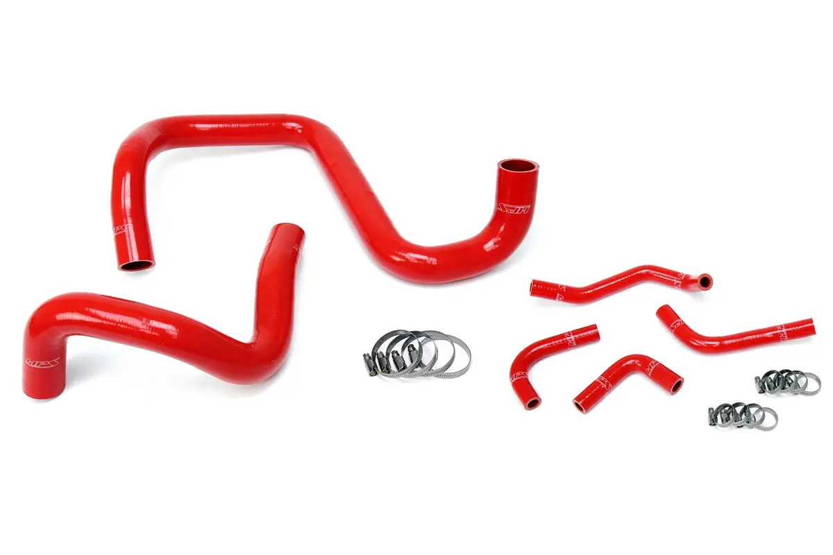 Hps Performance High Temp Reinforced Silicone Radiator And Heater Coolant Hose Kit, Red, 57-1285-Red 1