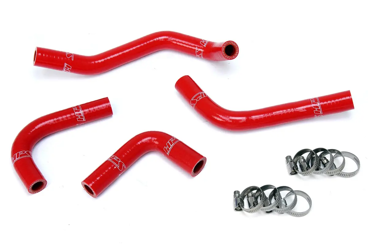 Hps Performance High Temp Reinforced Silicone Heater Coolant Hose Kit, Red, 57-1285H-Red 1