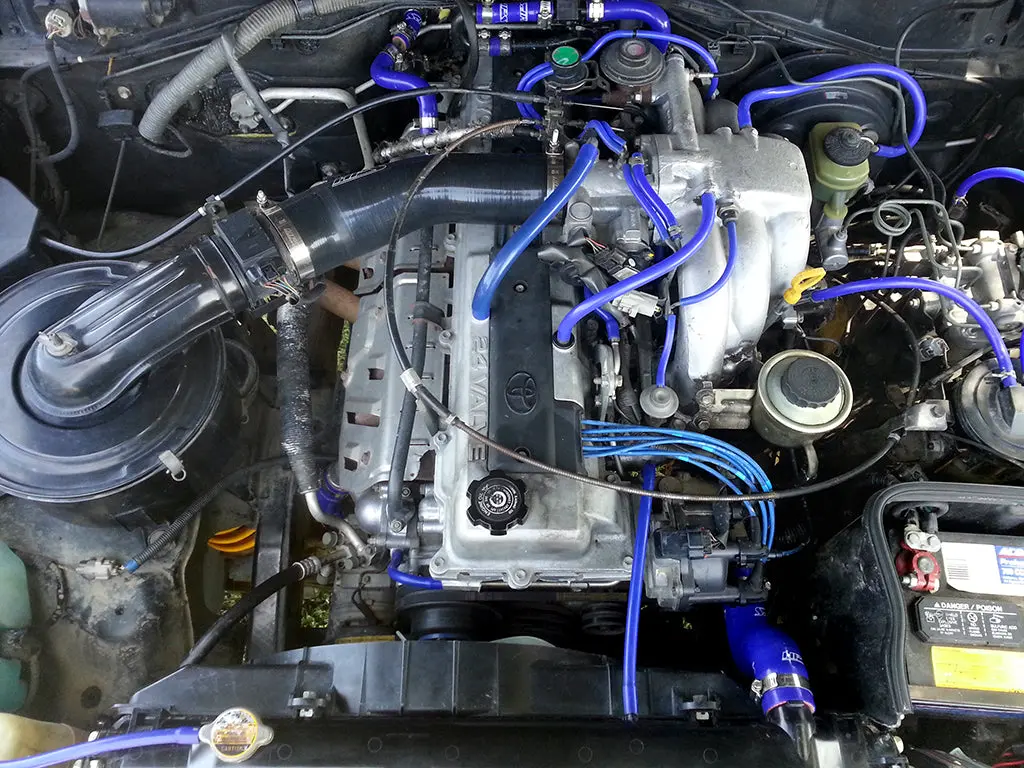 Hps Performance High Temp Reinforced Silicone Air Intake Hose Kit, Blue, 57-1289-Blue 2