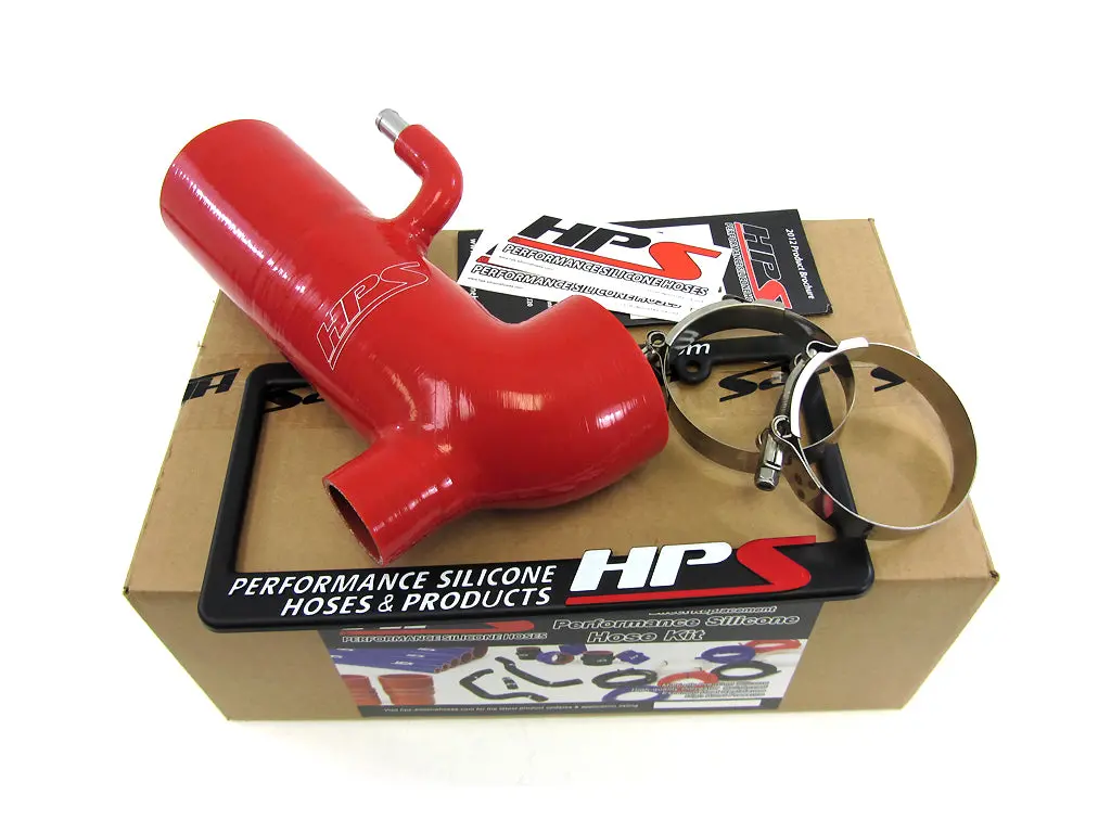 Hps Performance High Temp Reinforced Silicone Air Intake Hose Kit, Red, 57-1294-Red 1