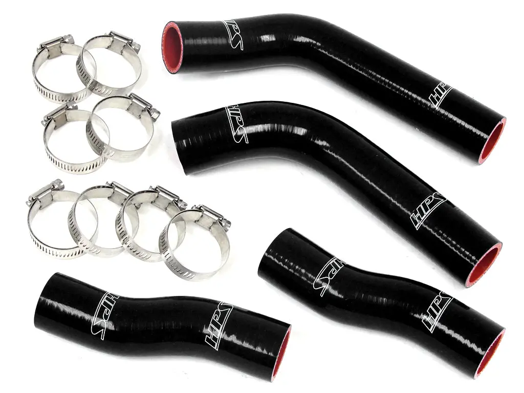 Hps Performance High Temp Reinforced Silicone Radiator Coolant Hose Kit, Black, 57-1315-Blk 1