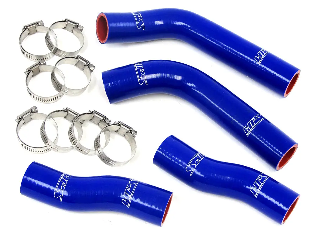 Hps Performance High Temp Reinforced Silicone Radiator Coolant Hose Kit, Blue, 57-1315-Blue 1