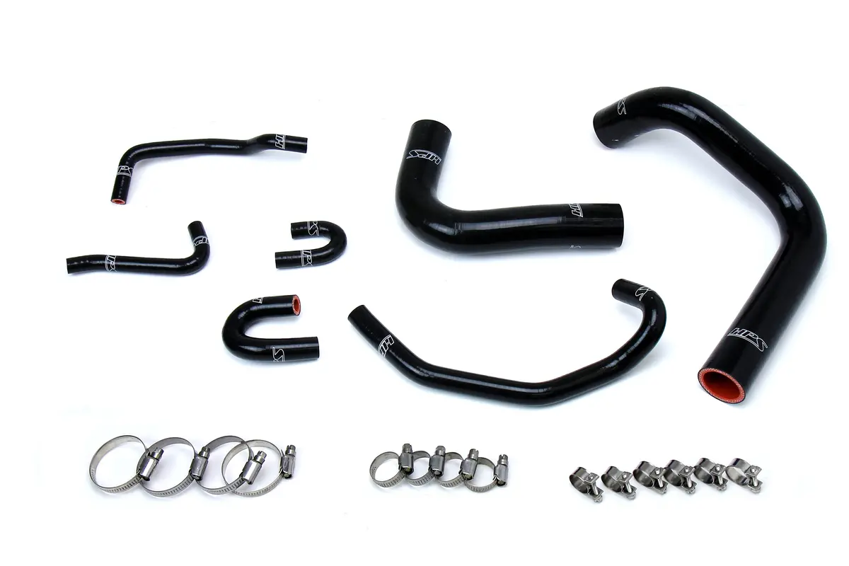Hps Performance High Temp Reinforced Silicone Radiator Coolant Hose Kit, Black, 57-1323R-Blk 1