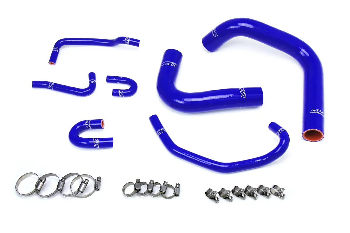 Hps Performance High Temp Reinforced Silicone Radiator Coolant Hose Kit, Blue, 57-1323R-Blue 1