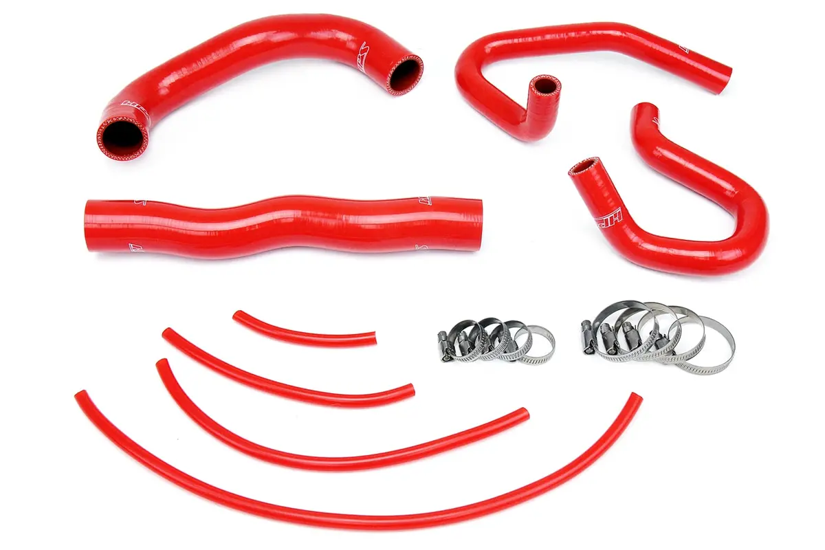 Hps Performance High Temp Reinforced Silicone Radiator And Heater Coolant Hose Kit, Red, 57-1324-Red 1