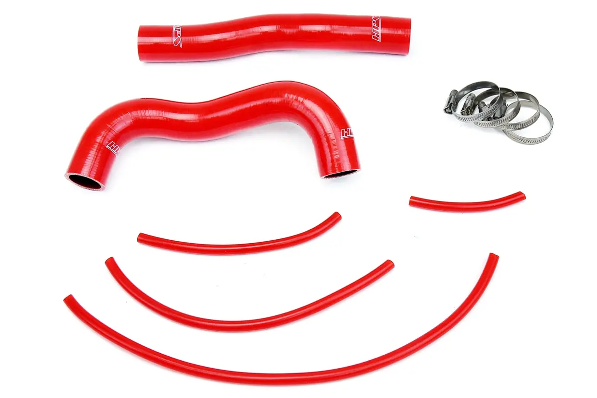 Hps Performance High Temp Reinforced Silicone Radiator Coolant Hose Kit, Red, 57-1324R-Red 1
