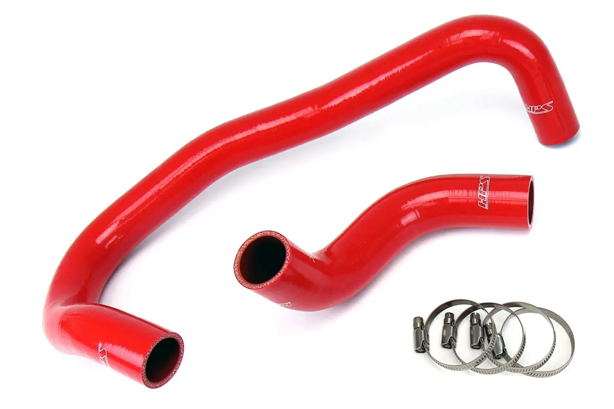 Hps Performance High Temp Reinforced Silicone Radiator Coolant Hose Kit, Red, 57-1327R-Red 1