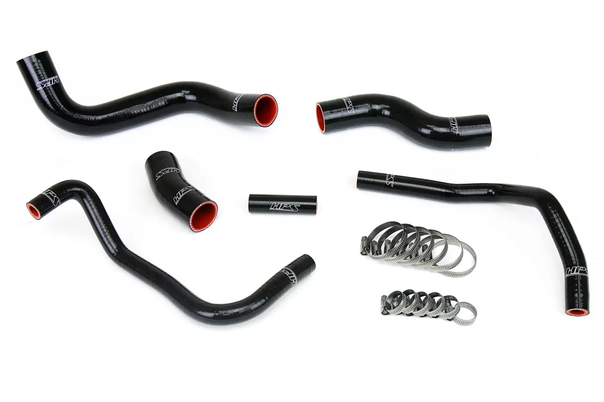 Hps Performance High Temp Reinforced Silicone Radiator And Heater Coolant Hose Kit, Black, 57-1336-Blk 1