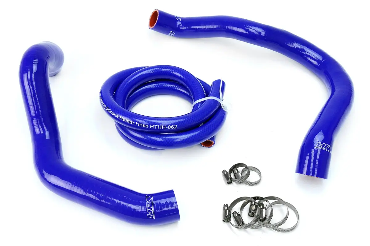 Hps Performance High Temp Reinforced Silicone Radiator And Heater Coolant Hose Kit, Blue, 57-1338-Blue 1