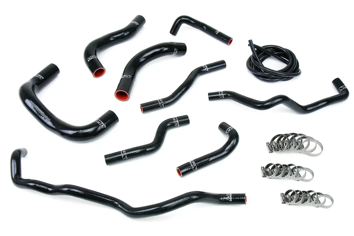 Hps Performance High Temp Reinforced Silicone Radiator And Heater Coolant Hose Kit, Black, 57-1341-Blk 1