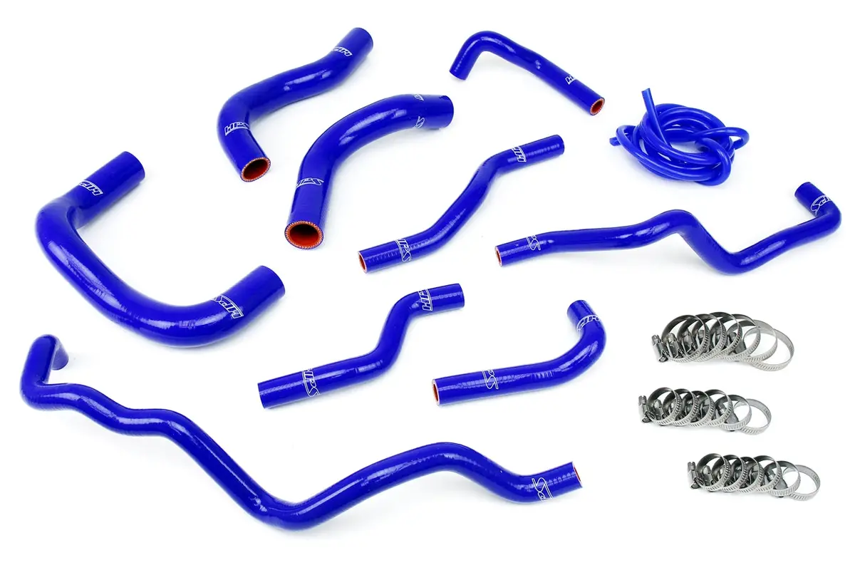 Hps Performance High Temp Reinforced Silicone Radiator And Heater Coolant Hose Kit, Blue, 57-1341-Blue 1