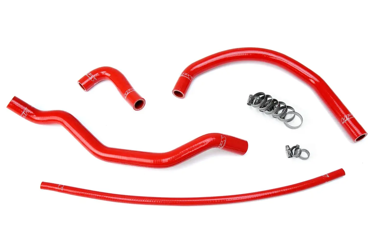 Hps Performance High Temp Reinforced Silicone Radiator Coolant Hose Kit, Red, 57-1348-Red 1