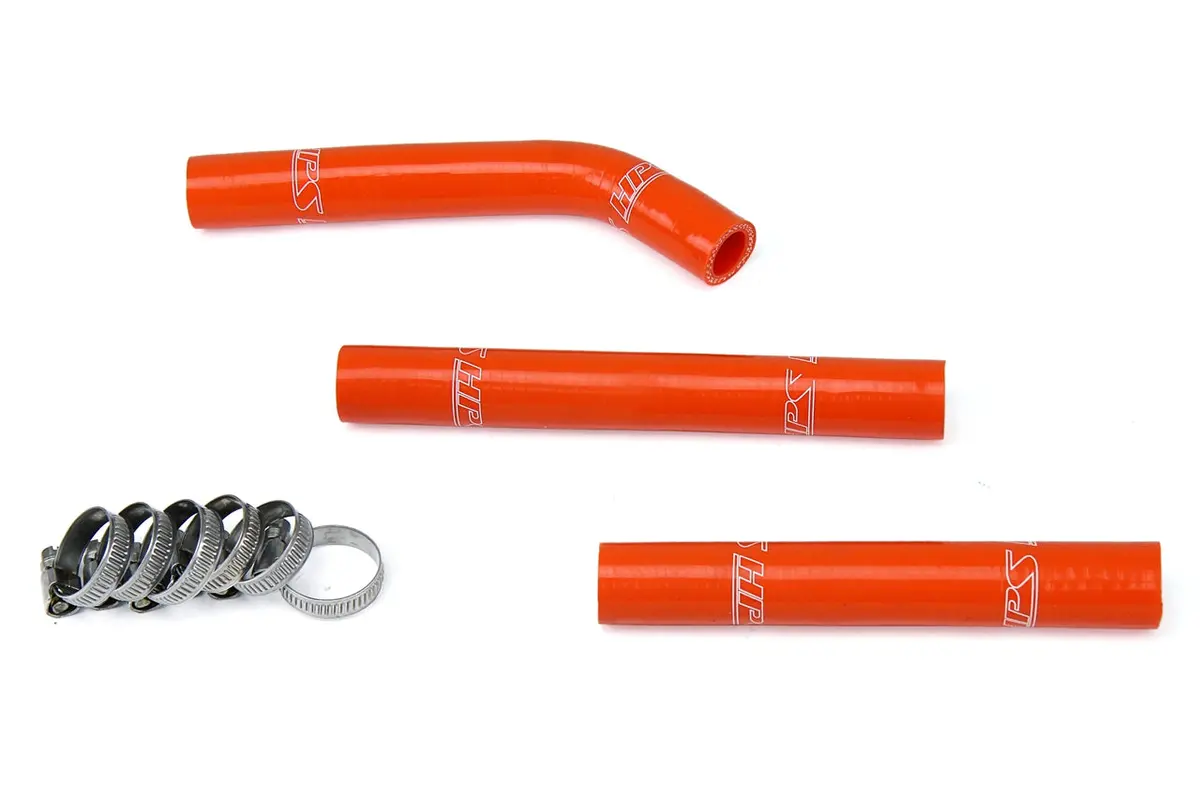Hps Performance High Temp Reinforced Silicone Radiator Coolant Hose Kit, Orange, 57-1354-Org 1