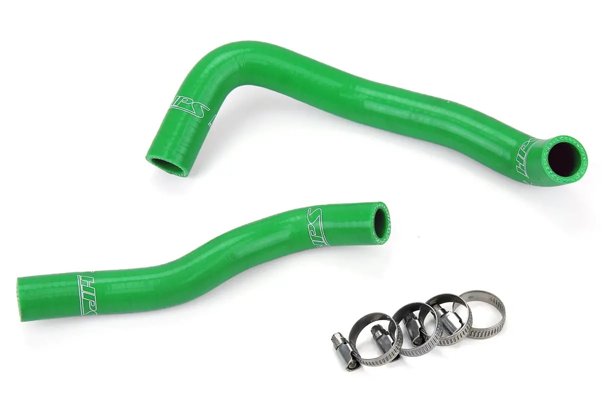 Hps Performance High Temp Reinforced Silicone Radiator Coolant Hose Kit, Green, 57-1360-Grn 1