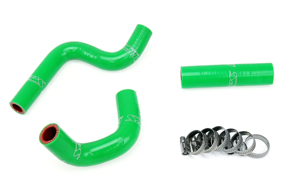 Hps Performance High Temp Reinforced Silicone Radiator Coolant Hose Kit, Green, 57-1364-Grn 1