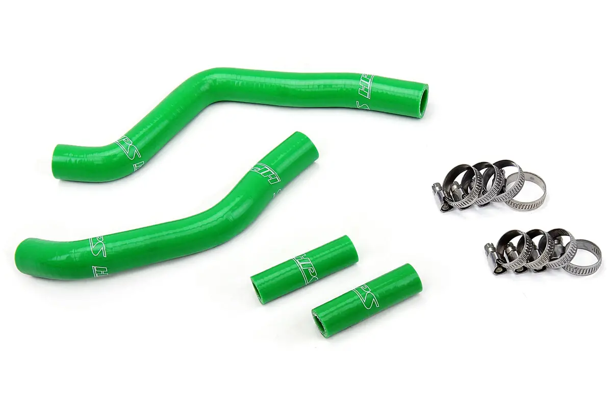 Hps Performance High Temp Reinforced Silicone Radiator Coolant Hose Kit, Green, 57-1365-Grn 1