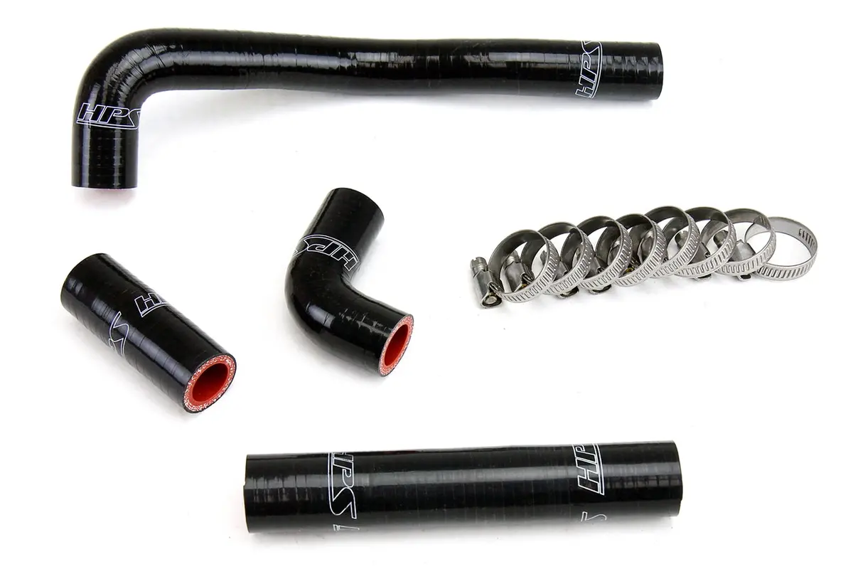 Hps Performance High Temp Reinforced Silicone Radiator Coolant Hose Kit, Black, 57-1367-Blk 1