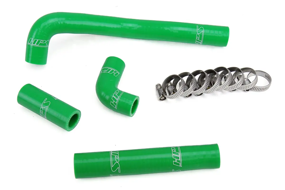 Hps Performance High Temp Reinforced Silicone Radiator Coolant Hose Kit, Green, 57-1367-Grn 1