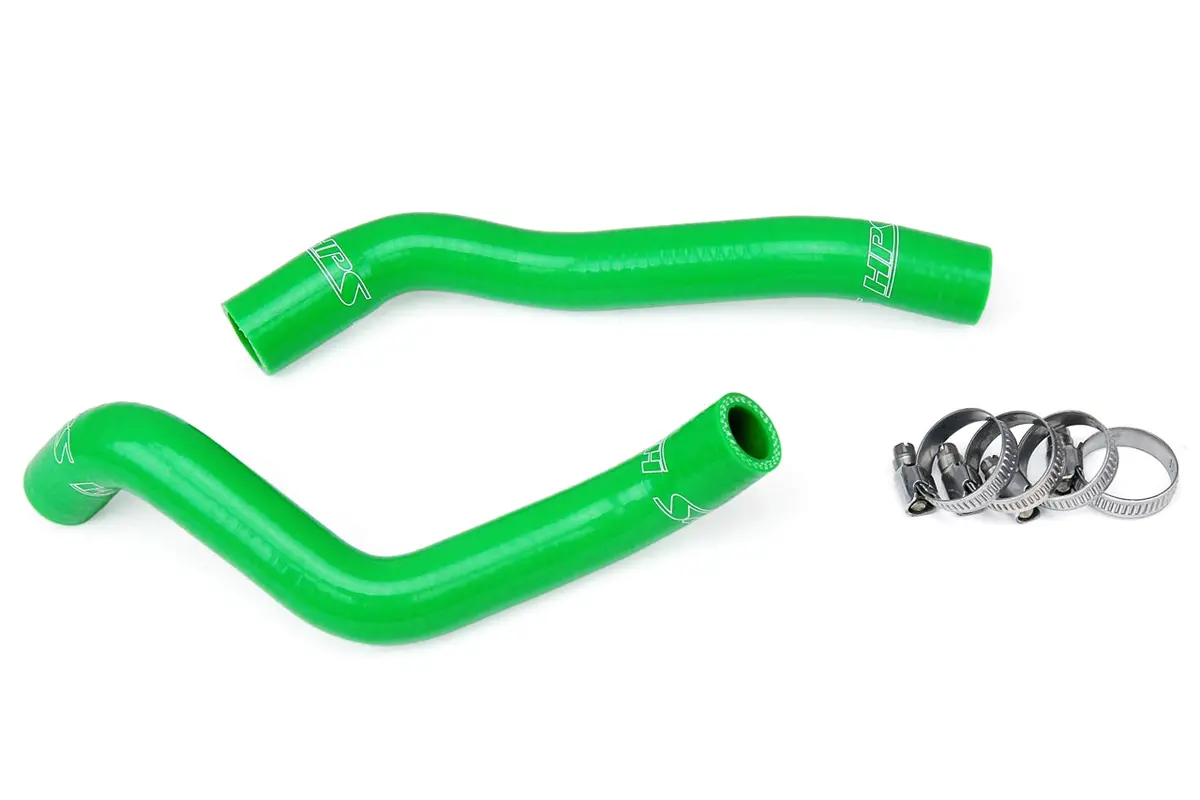 Hps Performance High Temp Reinforced Silicone Radiator Coolant Hose Kit, Green, 57-1368-Grn 1